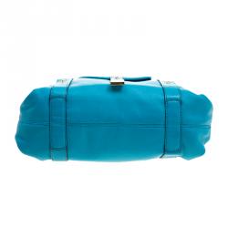 مملوكة مسبقًا حقيبة كتف مايكل كورس جلد تركواز