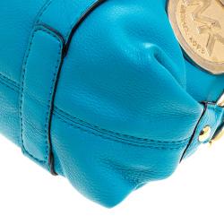 مملوكة مسبقًا حقيبة كتف مايكل كورس جلد تركواز