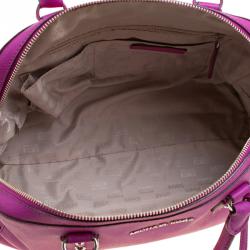 Pre Owned Michael Michael Kors Pink Saffiano Leather Satchel