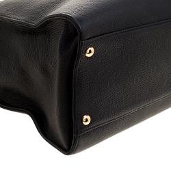 Pre Owned حقيبة يد مايكل كورس ايست ساوث هيميلتون جلد سوداء