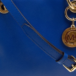 مملوكة مسبقًا Michael Michael Kors Blue Leather Cynthia Crossbody Bag