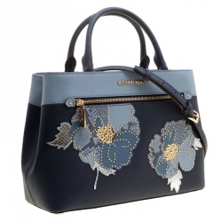 Pre Owned حقيبة يد مايكل مايكل كورس هيلي جلد كحلية