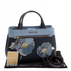 Pre Owned حقيبة يد مايكل مايكل كورس هيلي جلد كحلية