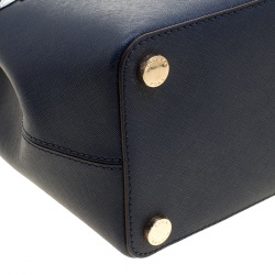 Pre Owned حقيبة يد مايكل مايكل كورس هيلي جلد كحلية