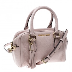 Pre Owned حقيبة مايكل مايكل كورس شراشيب بدفورد جلد وردية فاتحة