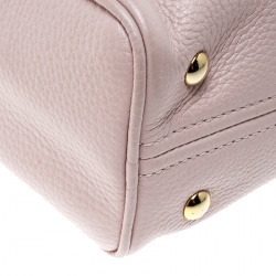 Pre Owned حقيبة مايكل مايكل كورس شراشيب بدفورد جلد وردية فاتحة