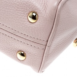 Pre Owned حقيبة مايكل مايكل كورس شراشيب بدفورد جلد وردية فاتحة