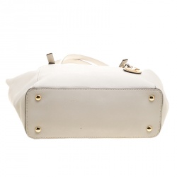 Pre Owned حقيبة يد مايكل مايكل كورس جت ست سحاب علوي جلد سافيانو بيج فاتحة