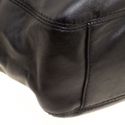 Pre Owned MICHAEL Michael Kors Black Leather Shoulder Bag