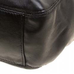 Pre Owned MICHAEL Michael Kors Black Leather Shoulder Bag