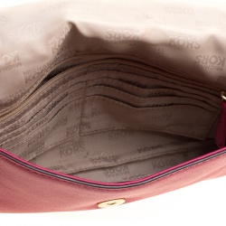 Pre Owned Michael Michael Kors Pink Leather Chain Clutch