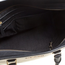 Pre Owned Michael Michael Kors Black Saffiano Leather Medium Selma Tote
