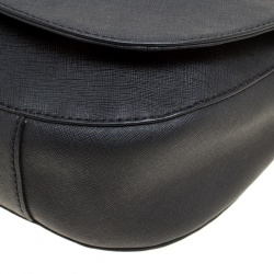 مملوكة مسبقًا Michael  Michael Kors Black Leather Bedford Crossbody Bag