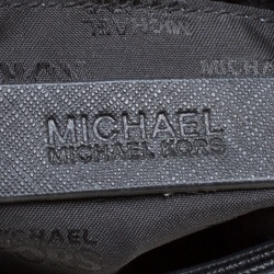 Pre Owned Michael Michael Kors Black Leather Bedford Top Handle Bag