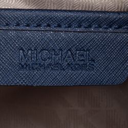 Pre Owned Michael Kors Blue Leather Top Handle Bag