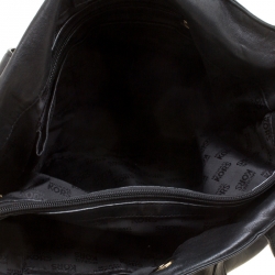 Pre Owned Michael Michael Kors Black Leather Tote 
