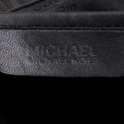 Pre Owned Michael Michael Kors Black Leather Tote 