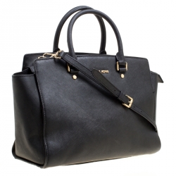 Pre Owned حقيبة يد مايكل كورس سيلما متوسطة جلد سافيانو برتقالية