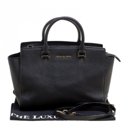 Pre Owned حقيبة يد مايكل كورس سيلما متوسطة جلد سافيانو برتقالية