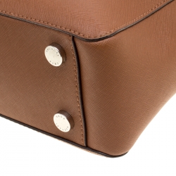 Michael Michael Kors Brown Leather Top Handle Bag
