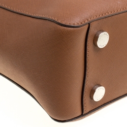 Michael Michael Kors Brown Leather Top Handle Bag