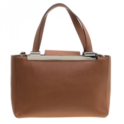 Michael Michael Kors Brown Leather Top Handle Bag