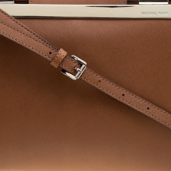 Michael Michael Kors Brown Leather Top Handle Bag