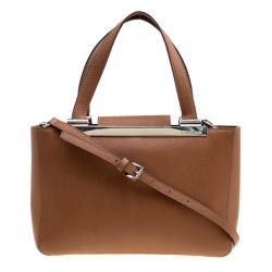 Michael Michael Kors Brown Leather Top Handle Bag