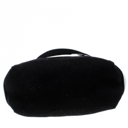 Pre Owned Michael Michael Kors White And Black Canvas Small Summer Group Tote