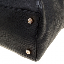 Pre Owned Michael Michael Kors Black Leather Ciara Tote