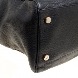 Pre Owned Michael Michael Kors Black Leather Ciara Tote