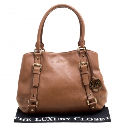 Pre Owned حقيبة مايكل مايكل كورس بيدفورد جلد بني