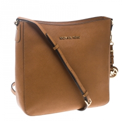 مملوكة مسبقًا حقيبة كروس مايكل مايكل كورس جلد بنية