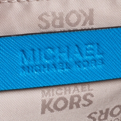 Pre Owned Michael Michael Kors Azure Saffiano Leather Shopper Tote