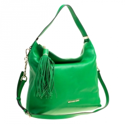 Pre Owned حقيبة كتف مايكل مايكل كورس وستون متوسطة جلد خضراء