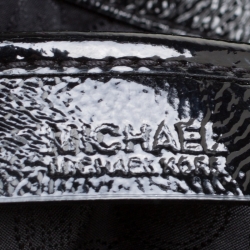 Pre Owned حقيبة يد مايكل مايكل كورس سلسلة ليلي متوسطة جلد سوداء