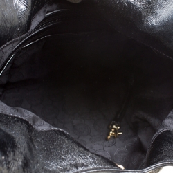 Pre Owned حقيبة يد مايكل مايكل كورس سلسلة ليلي متوسطة جلد سوداء