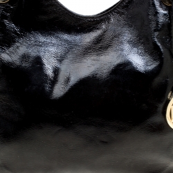 Pre Owned حقيبة يد مايكل مايكل كورس سلسلة ليلي متوسطة جلد سوداء