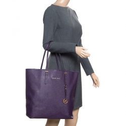 Pre Owned حقيبة شوبر مايكل كورس جلد أسود