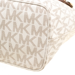 Pre Owned حقيبة يد مايكل كورس جتست تنقيط بولكا بيضاء/ سوداء