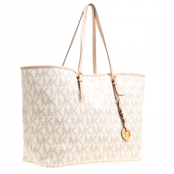 Pre Owned حقيبة يد مايكل كورس جتست تنقيط بولكا بيضاء/ سوداء