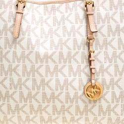 Pre Owned حقيبة يد مايكل كورس جتست تنقيط بولكا بيضاء/ سوداء