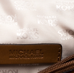 Pre Owned Michael Michael Kors Brown Quilted Leather Shoulder Bag