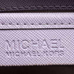 Pre Owned حقيبة يد مايكل مايكل كورس جت ست جلد سافيانو بنفسجية فاتحة