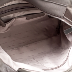 Pre Owned Michael Michael Kors Grey Quilted Leather Large Loni East West Top Handle Bag