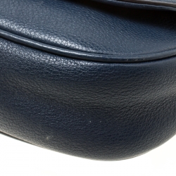 مملوكة مسبقًا حقيبة كروس مايكل مايكل كورس بيدفورد جلد زرقاء