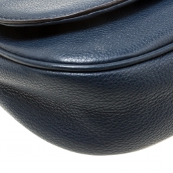 مملوكة مسبقًا حقيبة كروس مايكل مايكل كورس بيدفورد جلد زرقاء