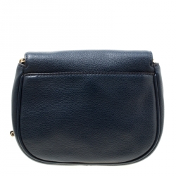 مملوكة مسبقًا حقيبة كروس مايكل مايكل كورس بيدفورد جلد زرقاء