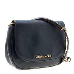 مملوكة مسبقًا حقيبة كروس مايكل مايكل كورس بيدفورد جلد زرقاء