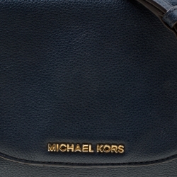 مملوكة مسبقًا حقيبة كروس مايكل مايكل كورس بيدفورد جلد زرقاء